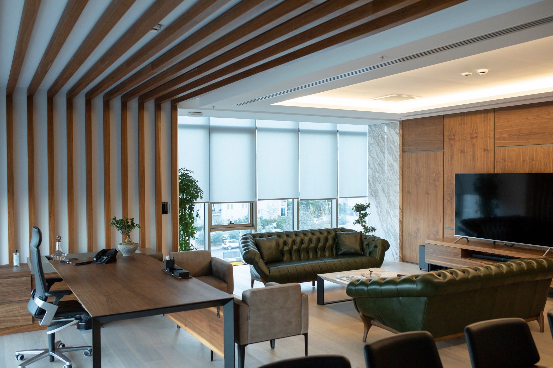 luxury real estate agency office modern