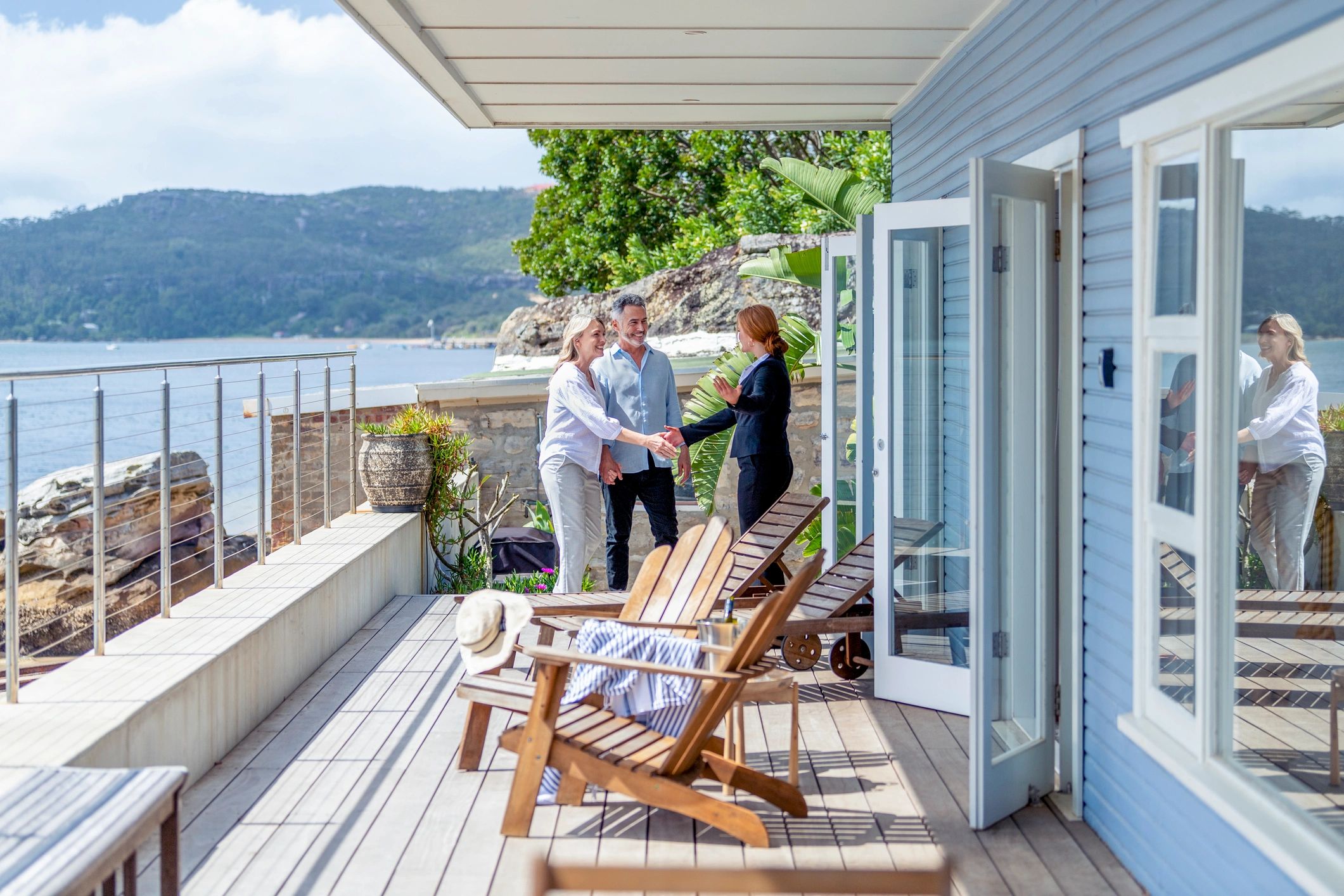 happy luxury real estate clients
