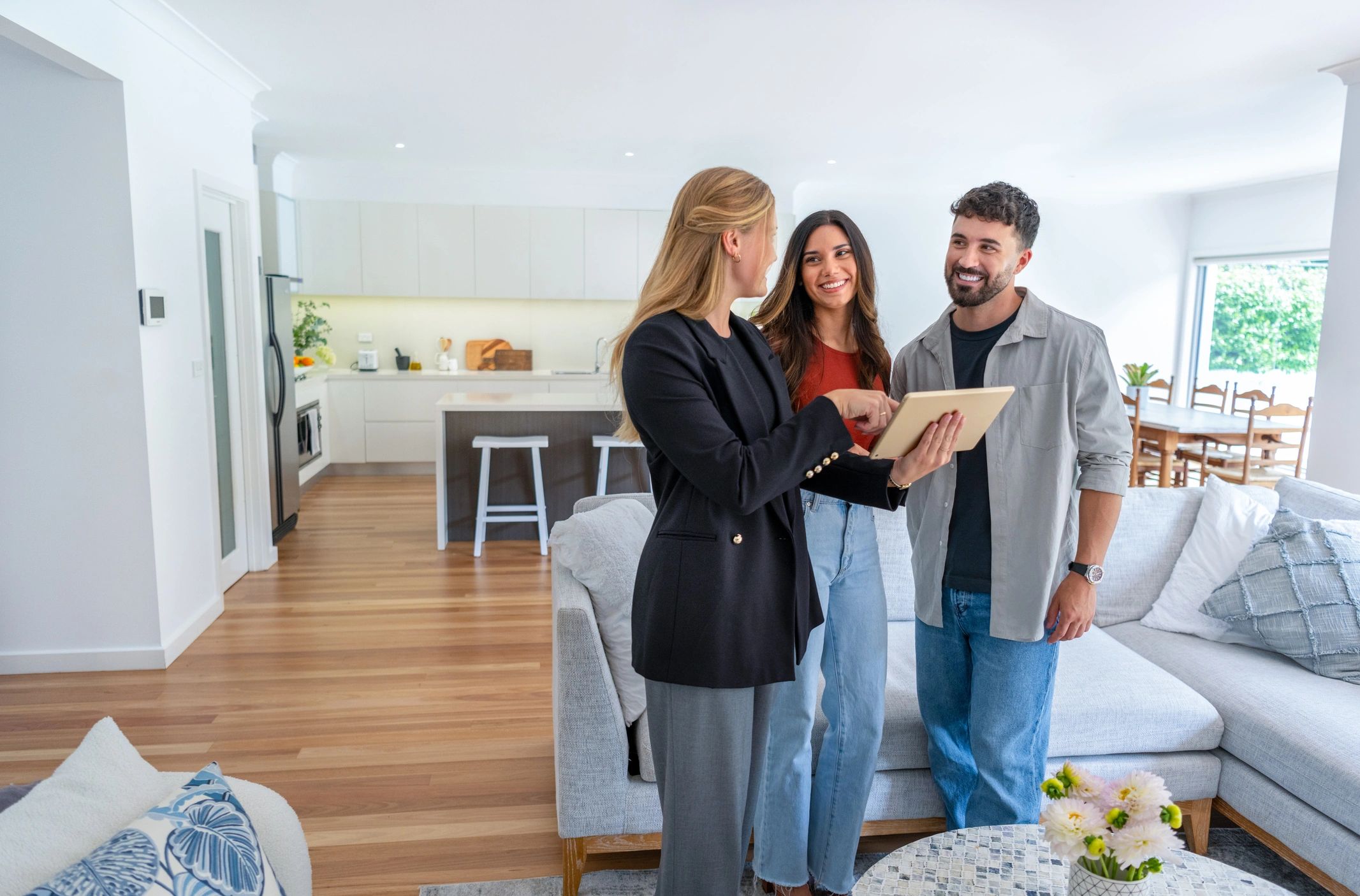 happy luxury real estate clients